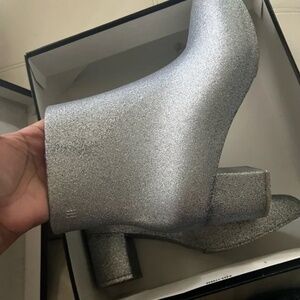 Melissa Silver Glitter Boots Size 35